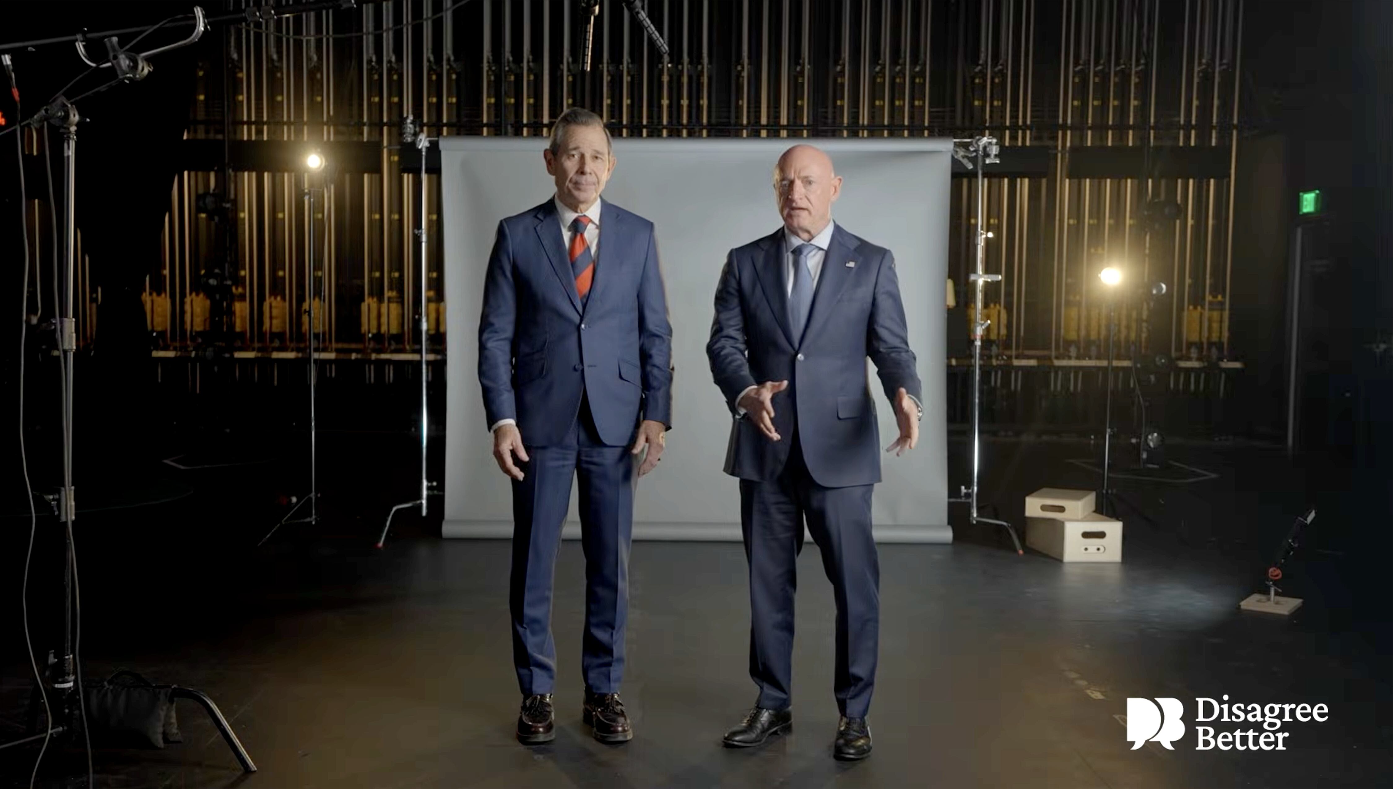 Sens. John Curtis and Mark Kelly debut video campaign urging parties to 'disagree better'