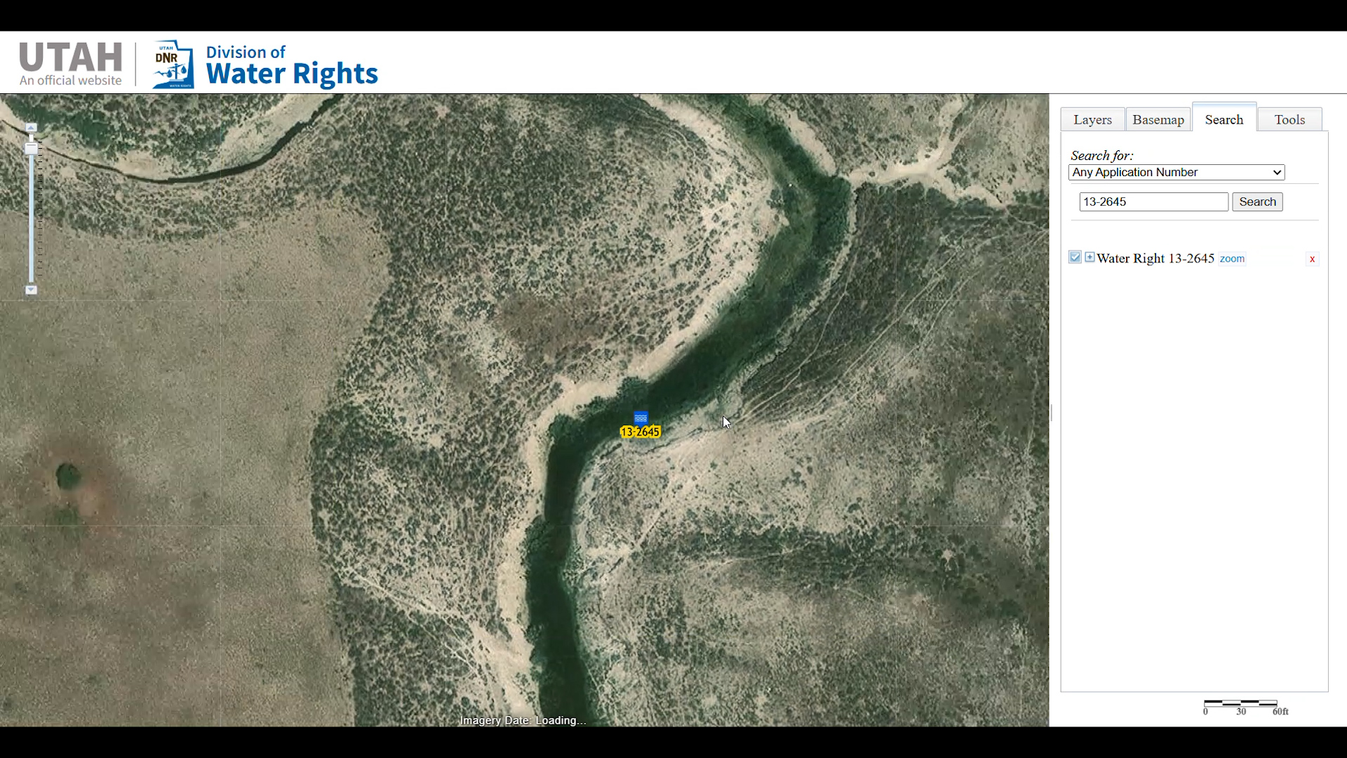 A map of the requested water rights change within the Stratos data center project area, Wednesday. Within hours of the filing, formal protests poured in.
