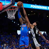 OKC guard Jalen Williams' hamstring issues return, he leaves Game 2 of Thunder-Spurs early