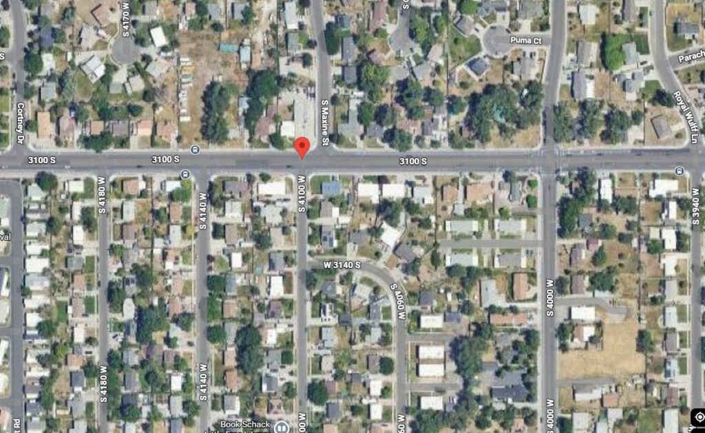 A map showing where Michael Jetnil was struck by a car on May 13, leaving him in a coma, Wednesday. Family and neighbors are now calling for safety improvements along the roadway.