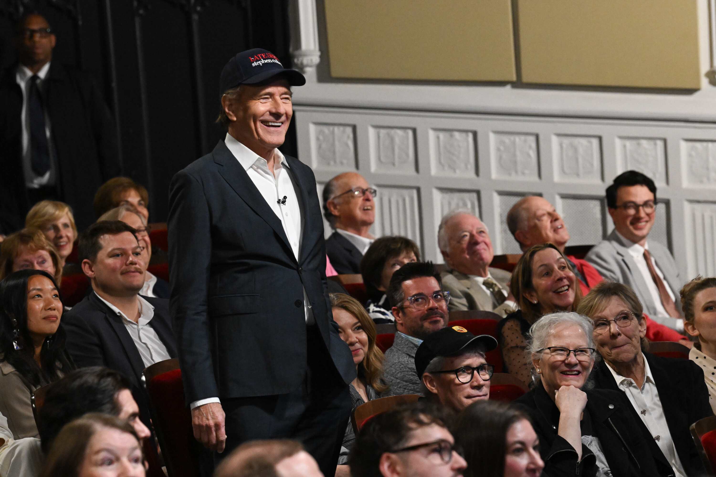 Bryan Cranston during the final episode of "The Late Show with Stephen Colbert" in New York on Thursday. Cranston was one of many celebrities who made cameo appearances on the finale.
