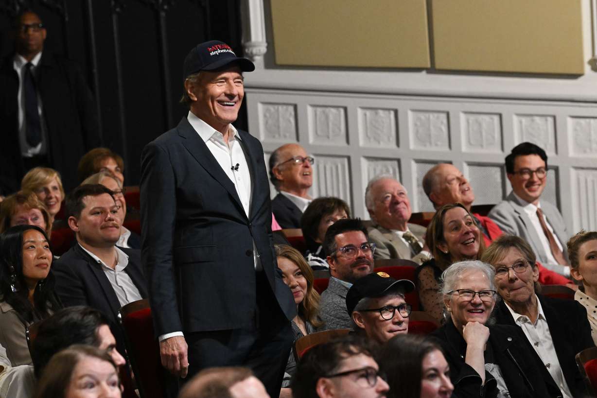 Bryan Cranston during the final episode of "The Late Show with Stephen Colbert" in New York on Thursday. Cranston was one of many celebrities who made cameo appearances on the finale.