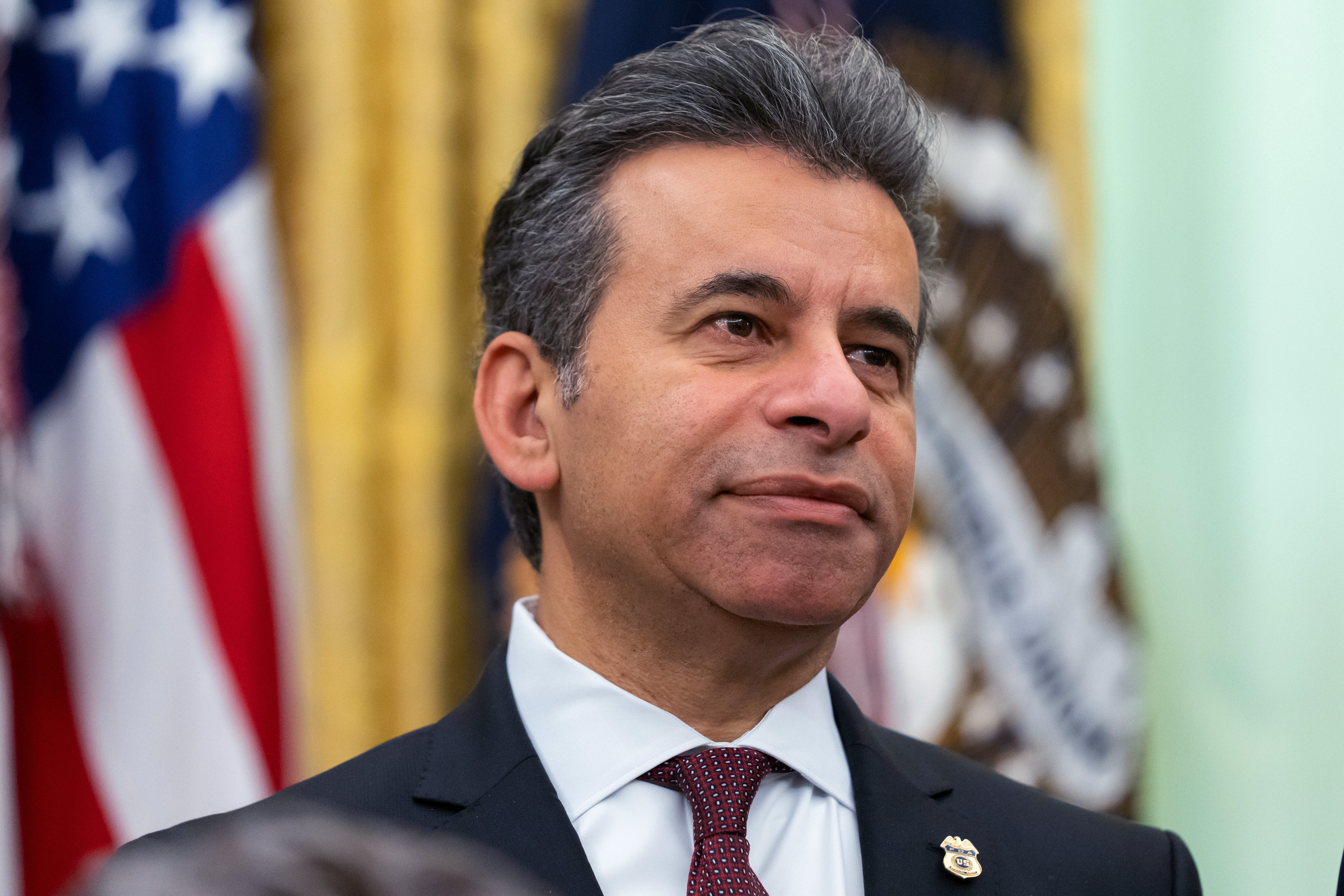 Dr. Marty Makary, then the Food and Drug Administration commissioner, attends an event on health care affordability in the Oval Office at the White House, April 23, in Washington. Makary left the FDA in May facing multiple challenges.