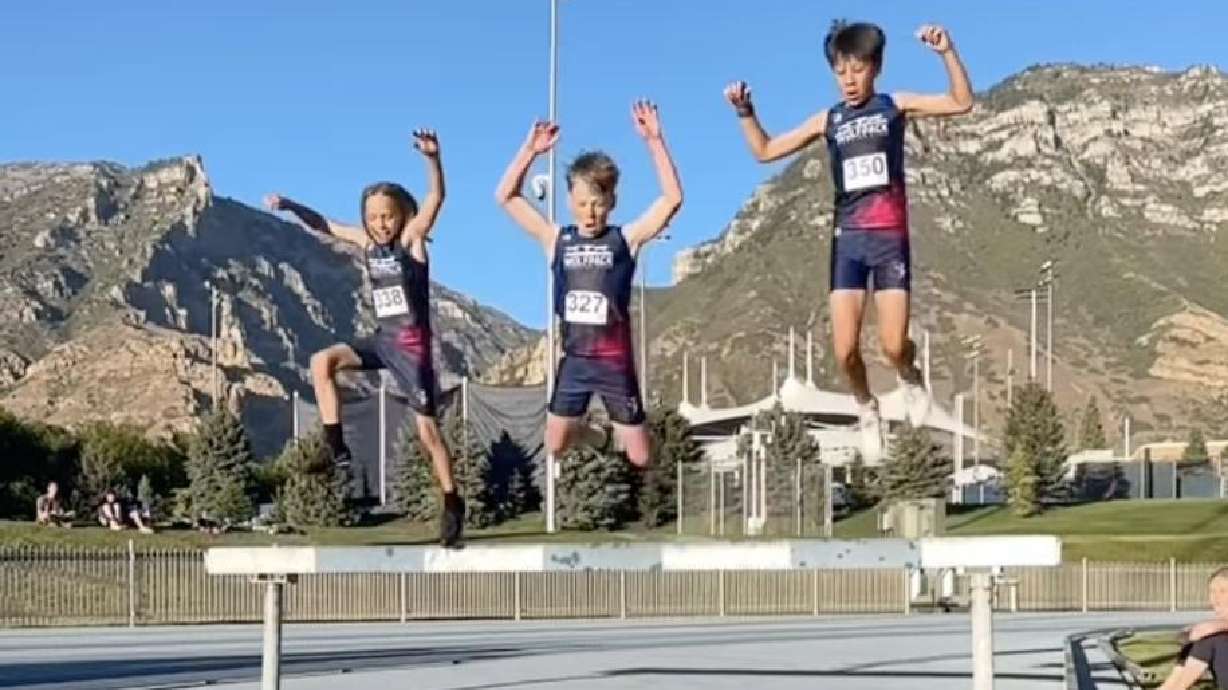 The annual Steeple Chase Showcase was held at BYU on Thursday, and many runners swam their way back onto the track in an event that many youth athletes look forward to each year.