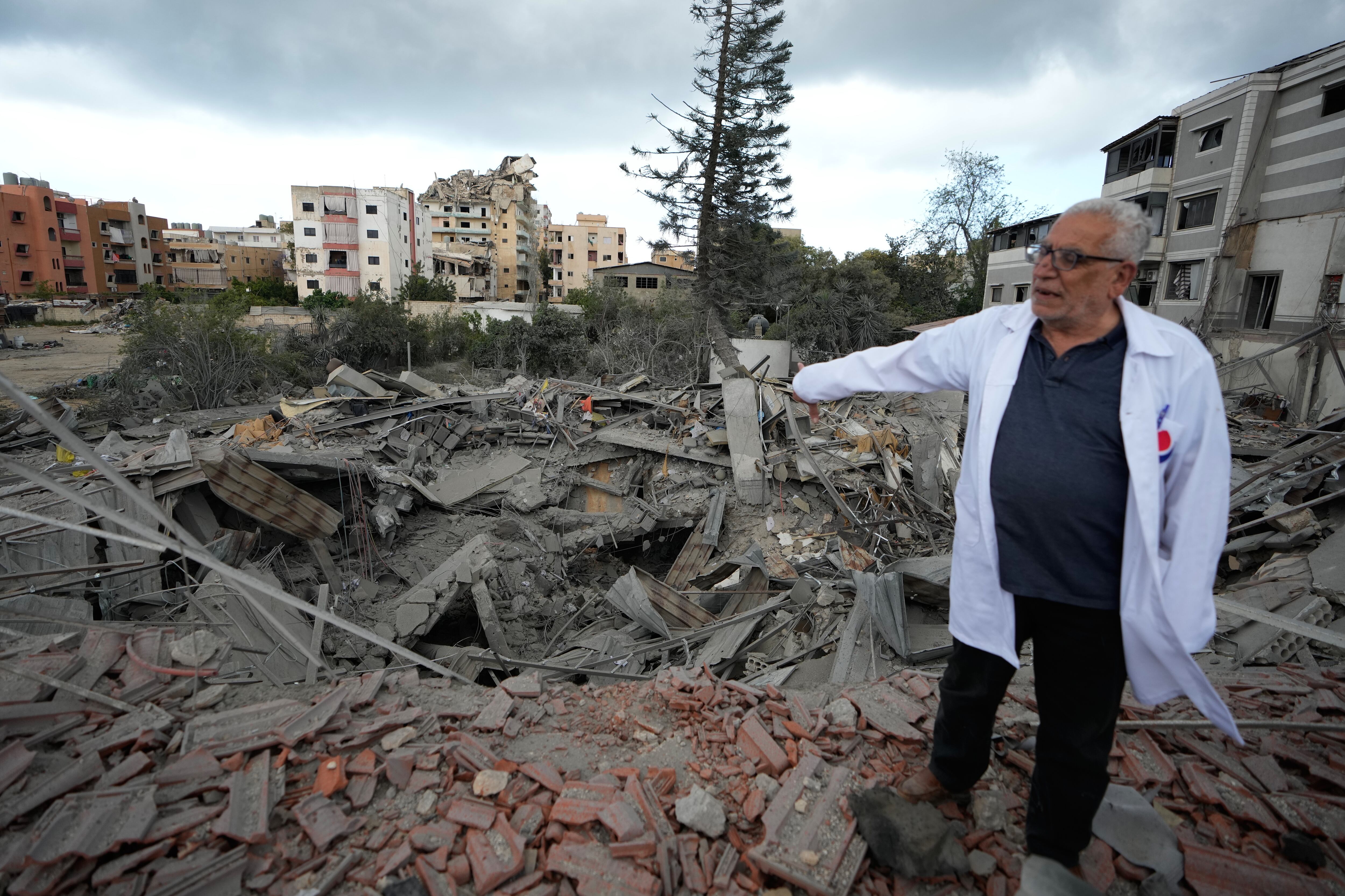 A Hezbollah paramedic doctor at a destroyed center after it was hit in an Israeli airstrike on Tuesday in the village of Maashouk, southern Lebanon, Wednesday. The war in the Middle East is the primary reason why mortgage rates reached their highest level since August 2025 on Thursday, Freddie Mac said.
