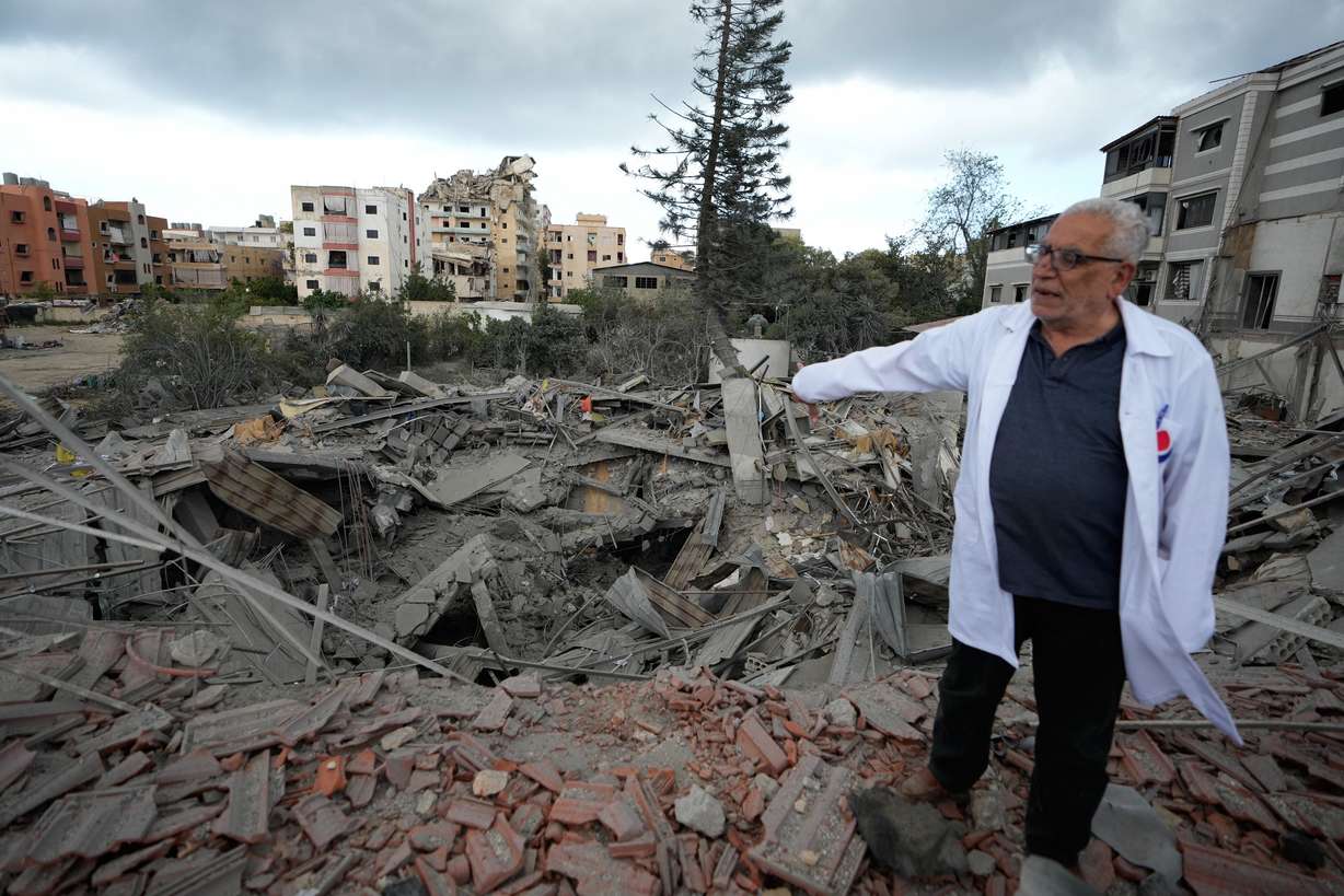 A Hezbollah paramedic doctor at a destroyed center after it was hit in an Israeli airstrike on Tuesday in the village of Maashouk, southern Lebanon, Wednesday. The war in the Middle East is the primary reason why mortgage rates reached their highest level since August 2025 on Thursday, Freddie Mac said.