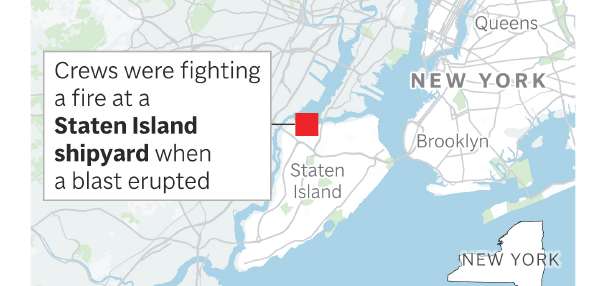 1 person has died after blast at New York City shipyard that injured 36 people, officials say