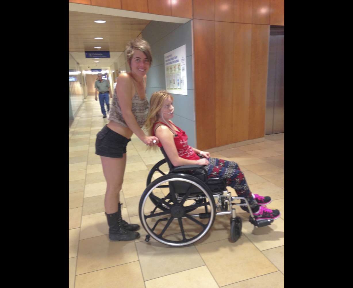 Jamie MoCrazy pictured in a wheelchair after a devastating ski crash that left her with a traumatic brain injury in 2015. Today she inspires hope among other injury survivors.