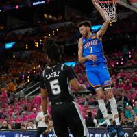 Gilgeous-Alexander, bench propel Thunder past Spurs 123-108 after historic slow start for 2-1 lead