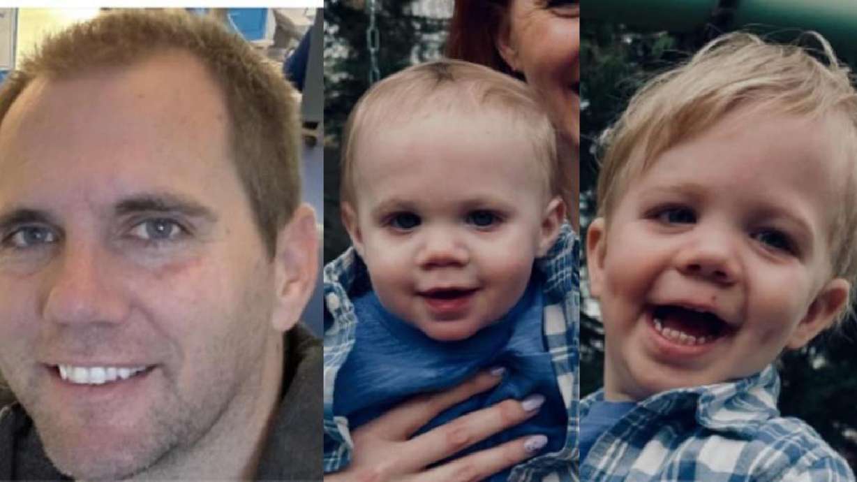 Dane Stephen Richman, left, and missing children Will Thomas Richman, center, and Wesley Dane Richman, right, in photos released as part of an Amber Alert issued Sunday. Police believe the father kidnapped the boys and fled to Mexico.