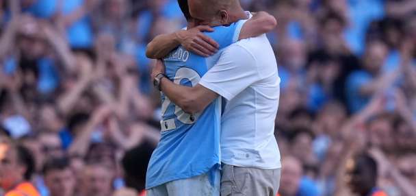 Pep Guardiola fights back tears and says goodbye as Man City fans implore him to stay 10 more years