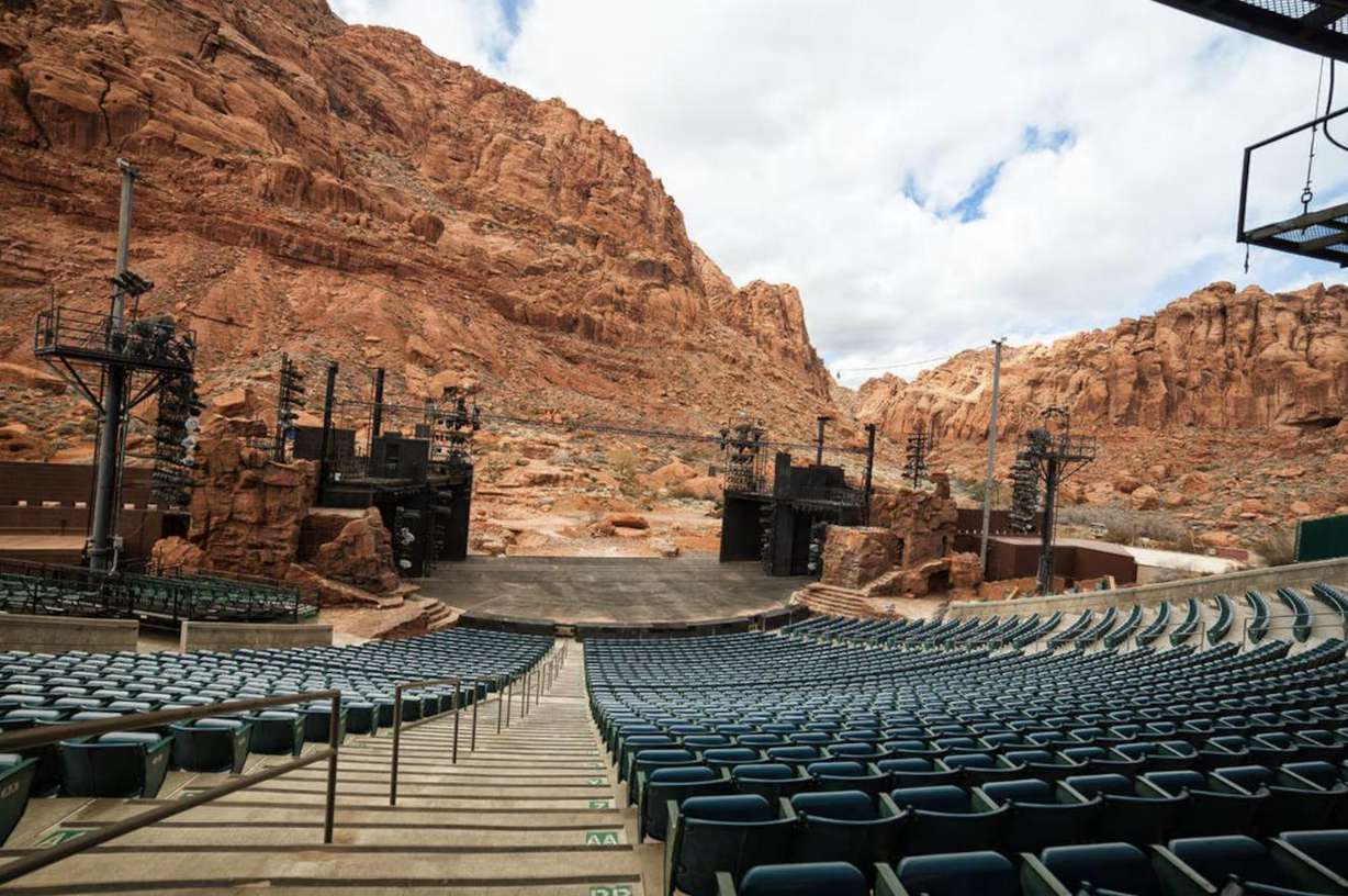 Construction on the 1900-plus-seat Tuacahn Amphitheatre was completed in 1995.