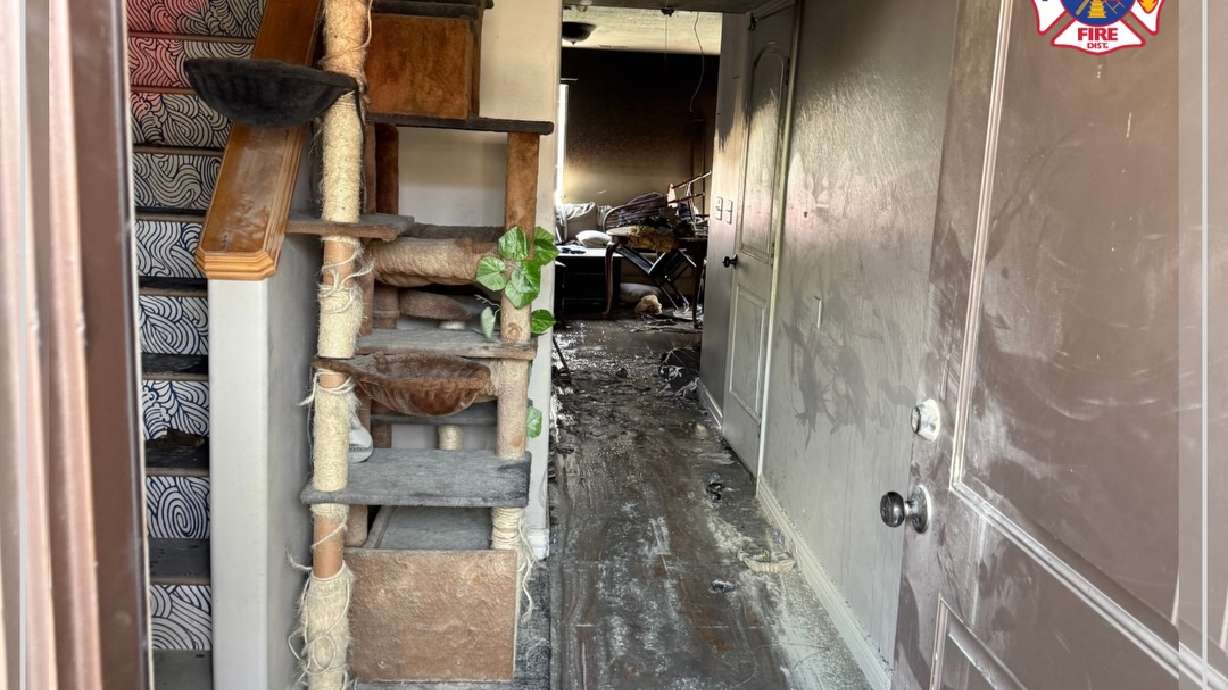 A home in Weber County suffered severe damage in a fire on Sunday, police said.