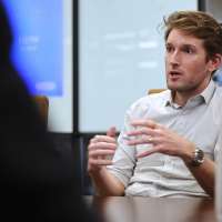 Nate Blouin says he will drop out if he is not leading progressive against McAdams