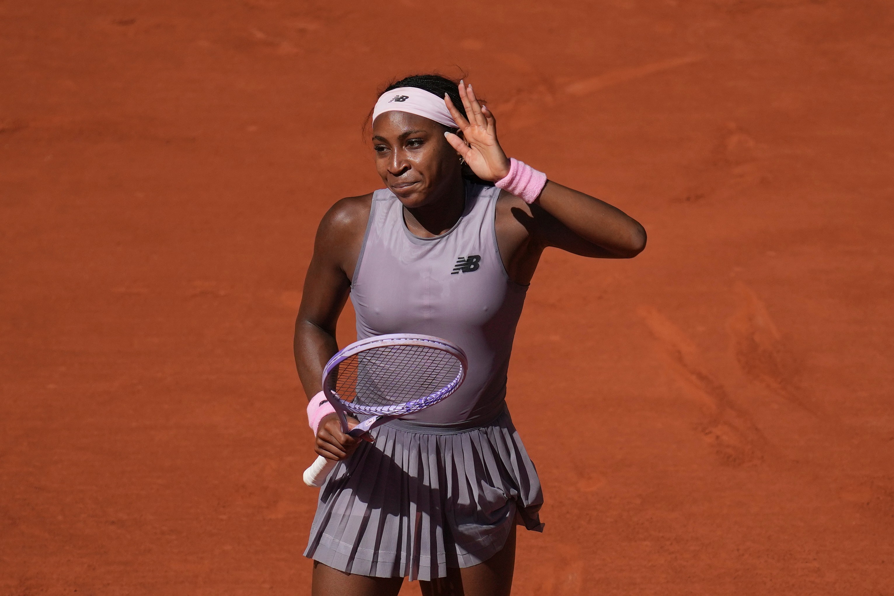 Coco Gauff involved in 'mini car accident' on her way to French Open match, still gets win