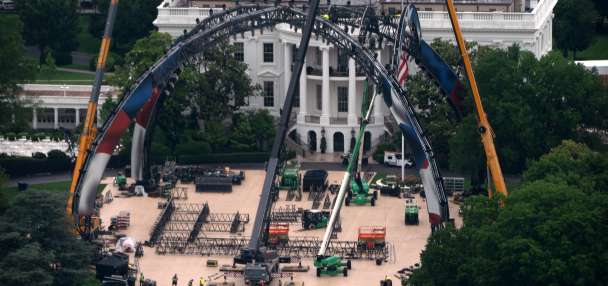 UFC fighting cage rises on White House lawn for bout celebrating America's 250th anniversary