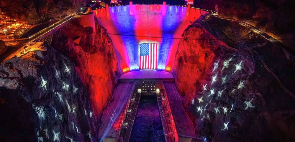 Hoover Dam receives patriotic glow-up for America 250