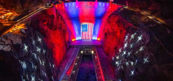 Hoover Dam receives patriotic glow-up for America 250