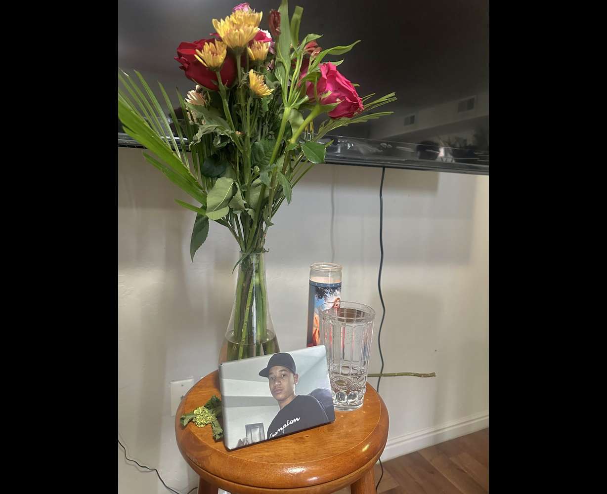 A portrait of Luis Anderson Leon at the Leon home in Herriman, Tuesday. The family is mourning Anderson Leon after he was killed in a car crash early Saturday in West Jordan.