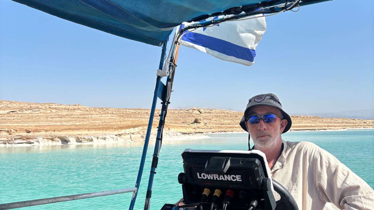 Jake Ben Zaken runs boat tours on the Dead Sea and has a front row seat to the rapid changes.
