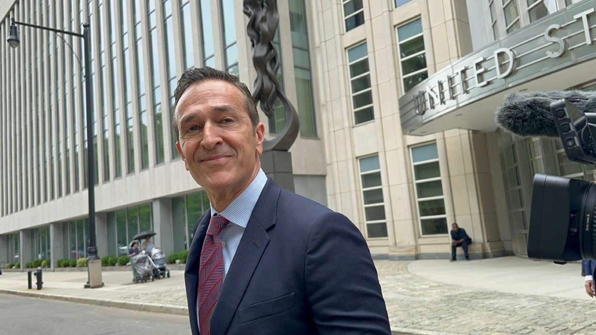 Hernan Lopez, the former CEO of Fox International Channels, leaves a federal courthouse in the Brooklyn borough of New York on May 27, 2026.