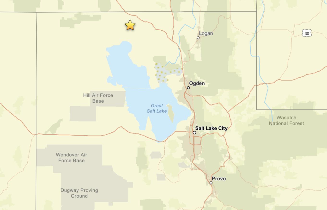 3.1-magnitude earthquake hits northern Utah