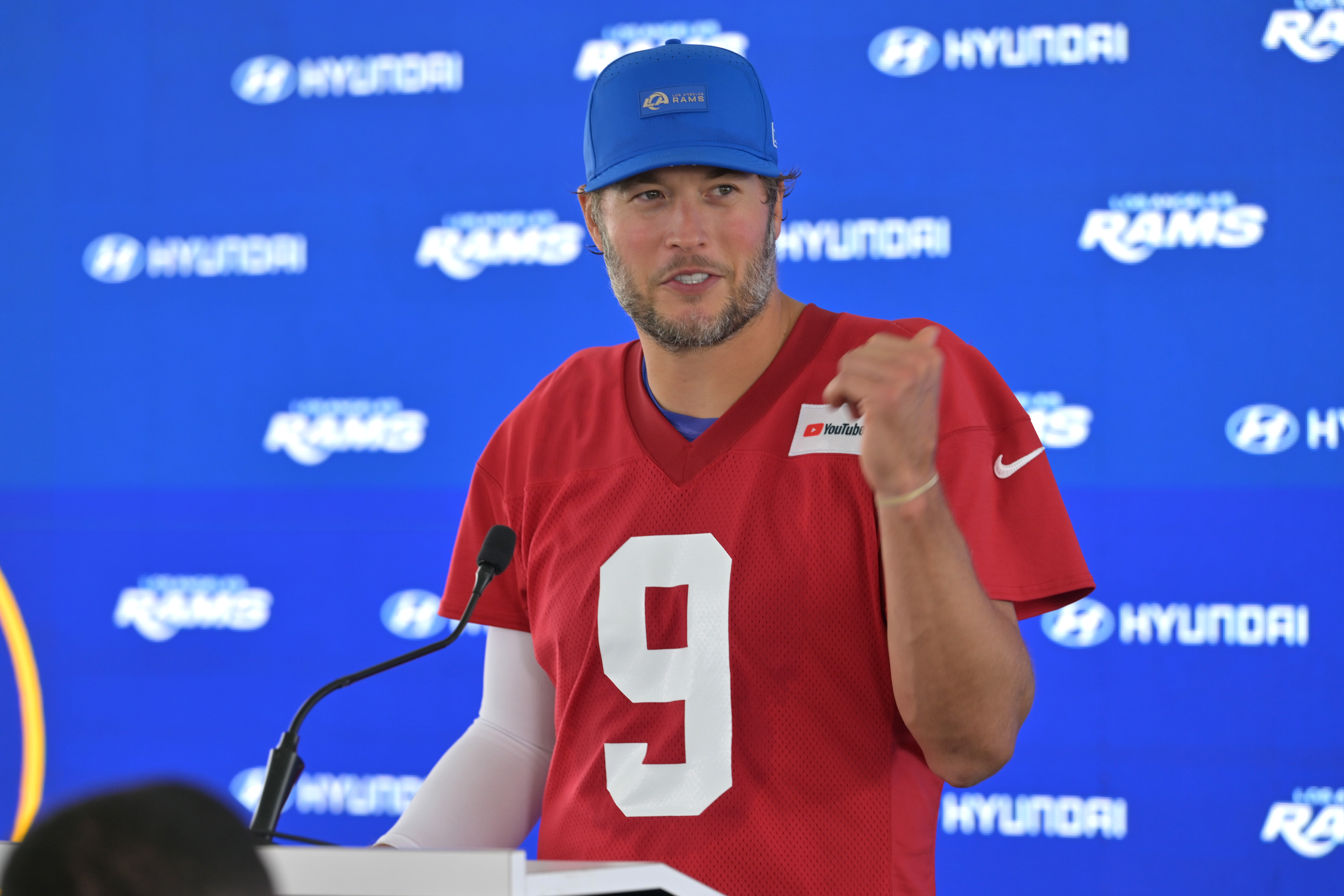 MVP Matthew Stafford says he understands why the Rams drafted Ty Simpson