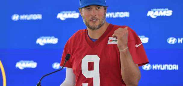MVP Matthew Stafford says he understands why the Rams drafted Ty Simpson