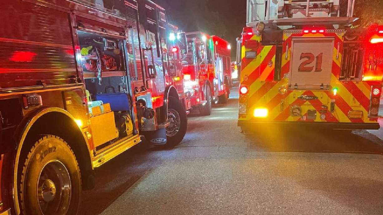 Firefighters respond to a structure fire in Ogden in the early morning hours of Friday.
