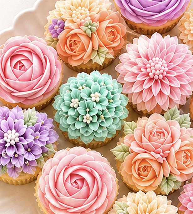 Piped Buttercream Flowers Class