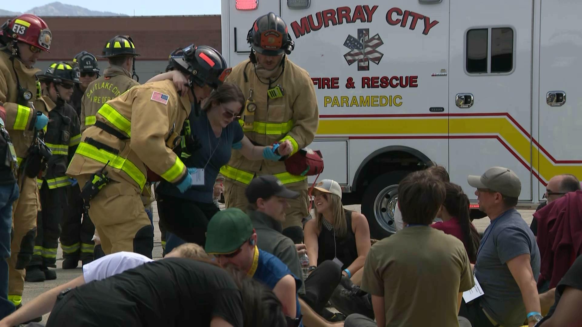 Large-scale simulated emergency tests SLC airport readiness
