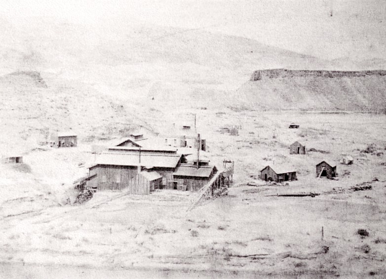 The old Stormont Mill and the town of Babylon pictured in the late 1800s.
Recent vandalism has destroyed ruins from the historic mining town near Leeds in Washington County.