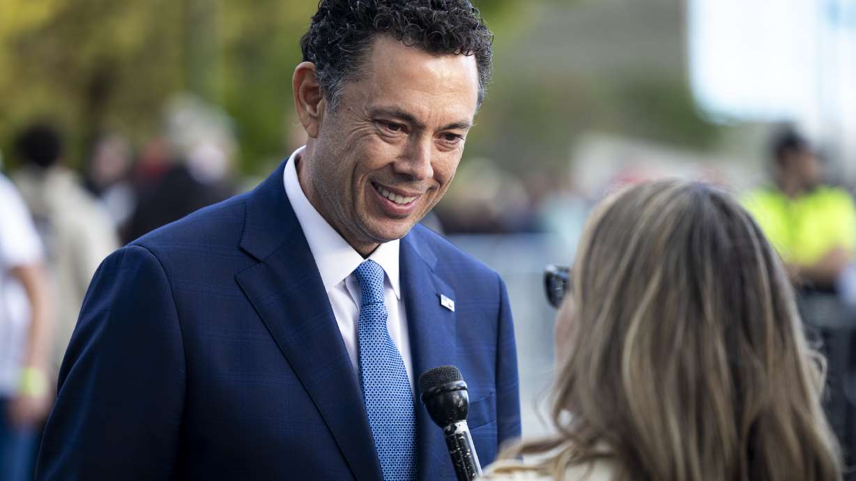 Former U.S. Rep. Jason Chaffetz in Logan on Sept. 30, 2025. Chaffetz said he helped connect celebrity businessman Kevin O'Leary to a proposed data center project in Box Elder County.