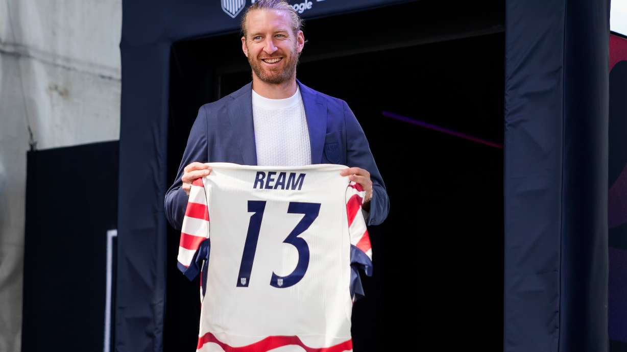 Defender Tim Ream of the United States men's national soccer team is presented during the announcement of the team roster on Tuesday, May 26, 2026, in New York City, ahead of the 2026 FIFA World Cup.
