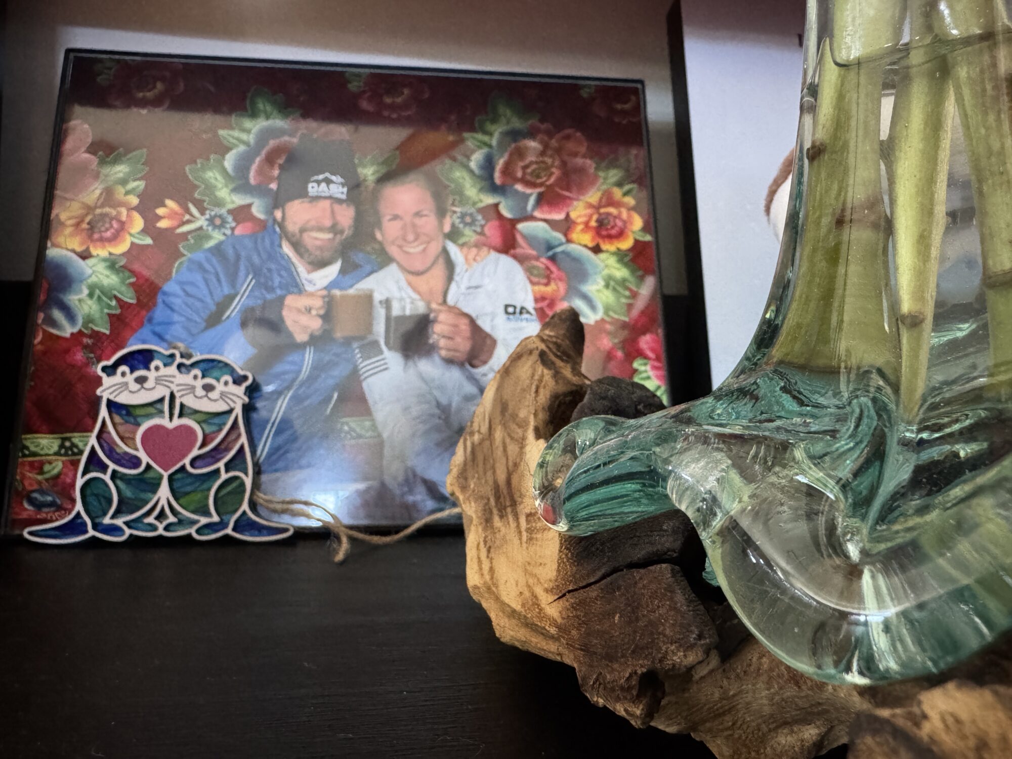 A shrine dedicated to Shelley Johannesen at David Ashley's home in Kamas, Thursday. Ashley honors Johannsen's adventurous spirit through the shrine.