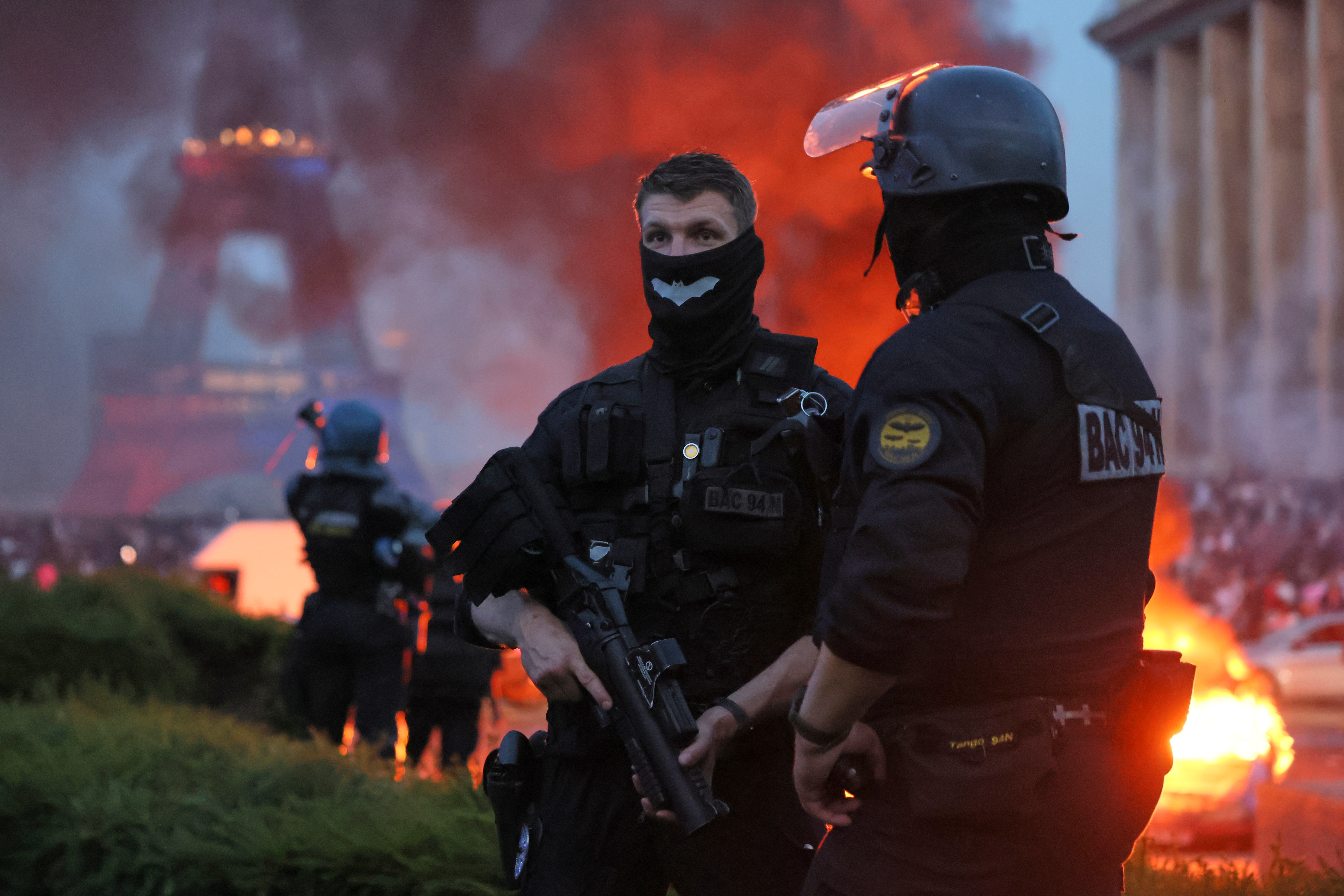 Paris police detain 45 after violence erupts during celebrations of PSG's Champions League title