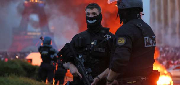 Paris police detain 45 after violence erupts during celebrations of PSG's Champions League title