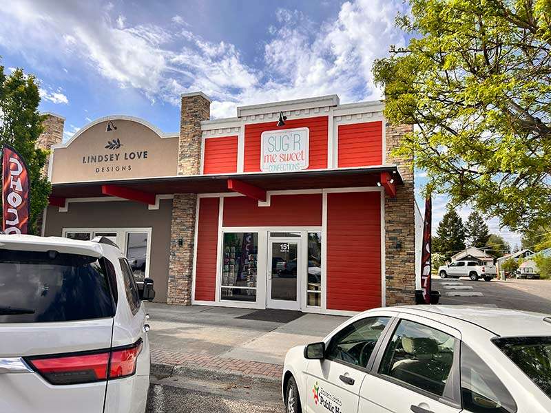 The Sug’r me sweet Confections storefront at 150 W. Main St. Suite C, in Rigby, Idaho, Wednesday. The store reopened its doors on Friday.