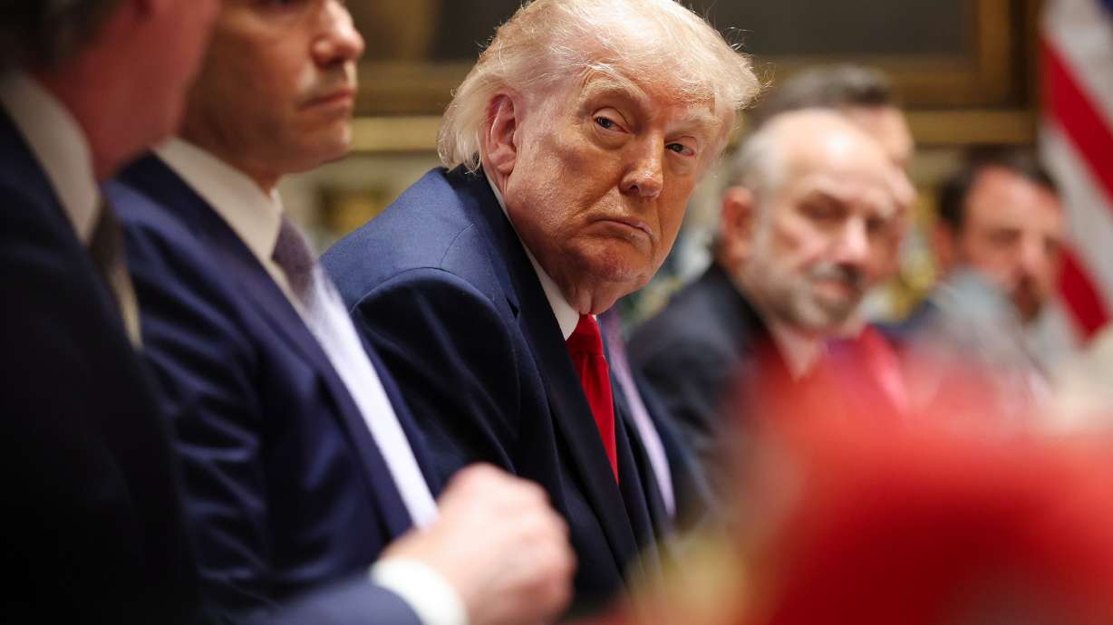 President Donald Trump listens during a Cabinet meeting at the White House on Wednesday in Washington, DC. Trump sent back changes to the proposed deal with Iran after a meeting with advisers Friday, officials said.