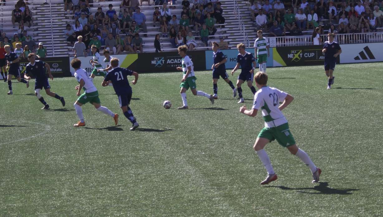 Utah Celtic during the MLS NEXT Cup U19 boys' academy divisional final against St. Louis Developmental Academy, Sunday, May 31, 2026 at Zions Bank Stadium in Herriman.