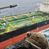 Macron says French Navy, backed by the UK, intercepted a sanctioned tanker from Russia