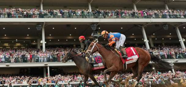 Renegade is the 2-1 favorite for the Belmont Stakes rematch with Derby winner Golden Tempo