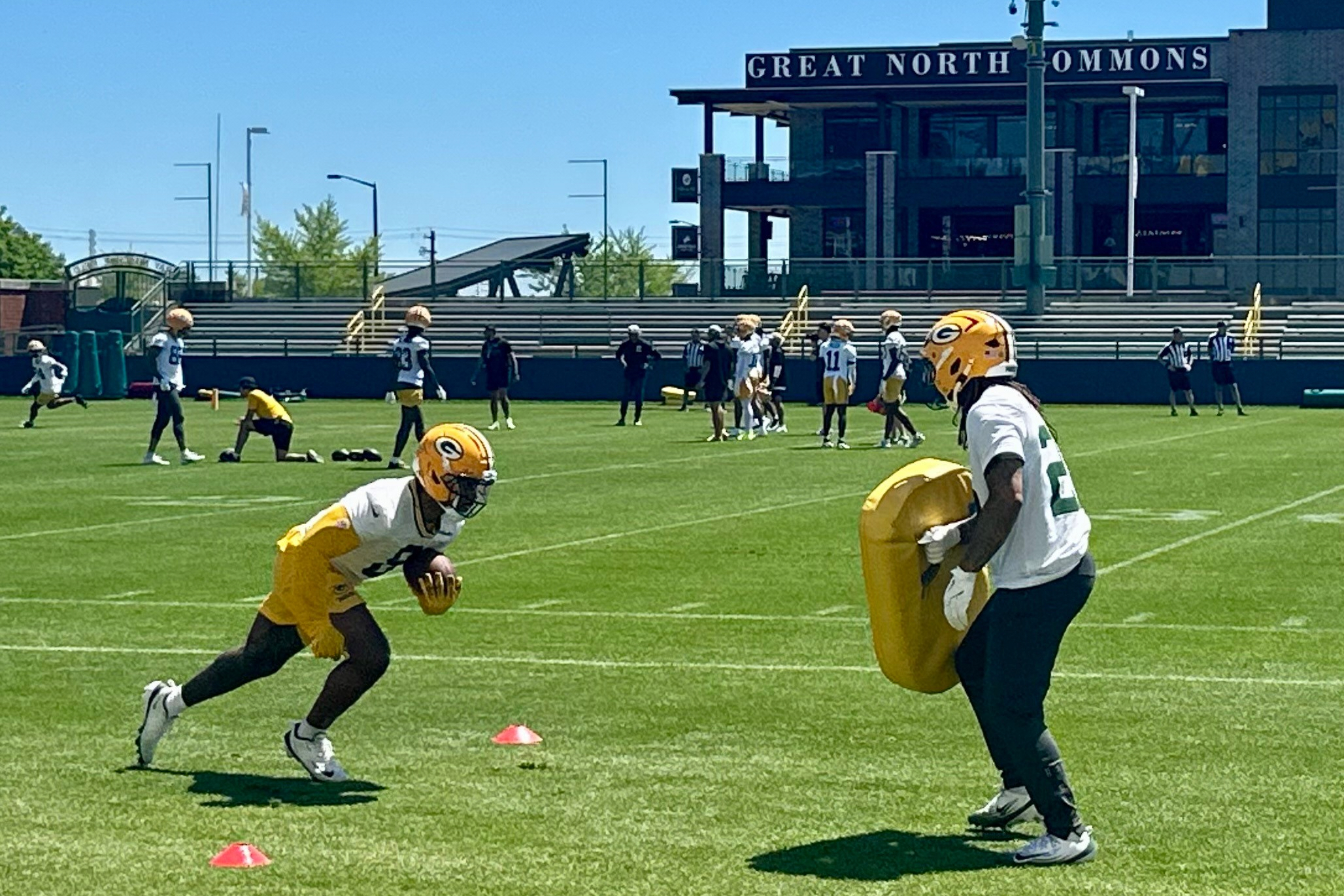 Josh Jacobs practicing with Packers while prosecutors consider whether to file charges