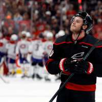 Tomas Hertl's late goal lifts Golden Knights past Hurricanes 5-4 to open Stanley Cup Final