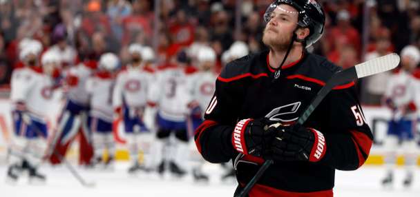 Ehlers scores twice in 1st as Hurricanes get fast start against Golden Knights in Stanley Cup Final