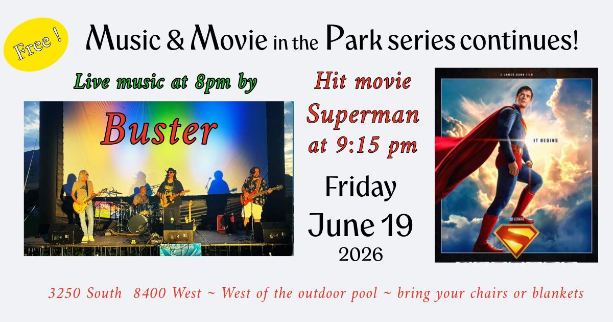 Free Music & Movie in the Park in Magna