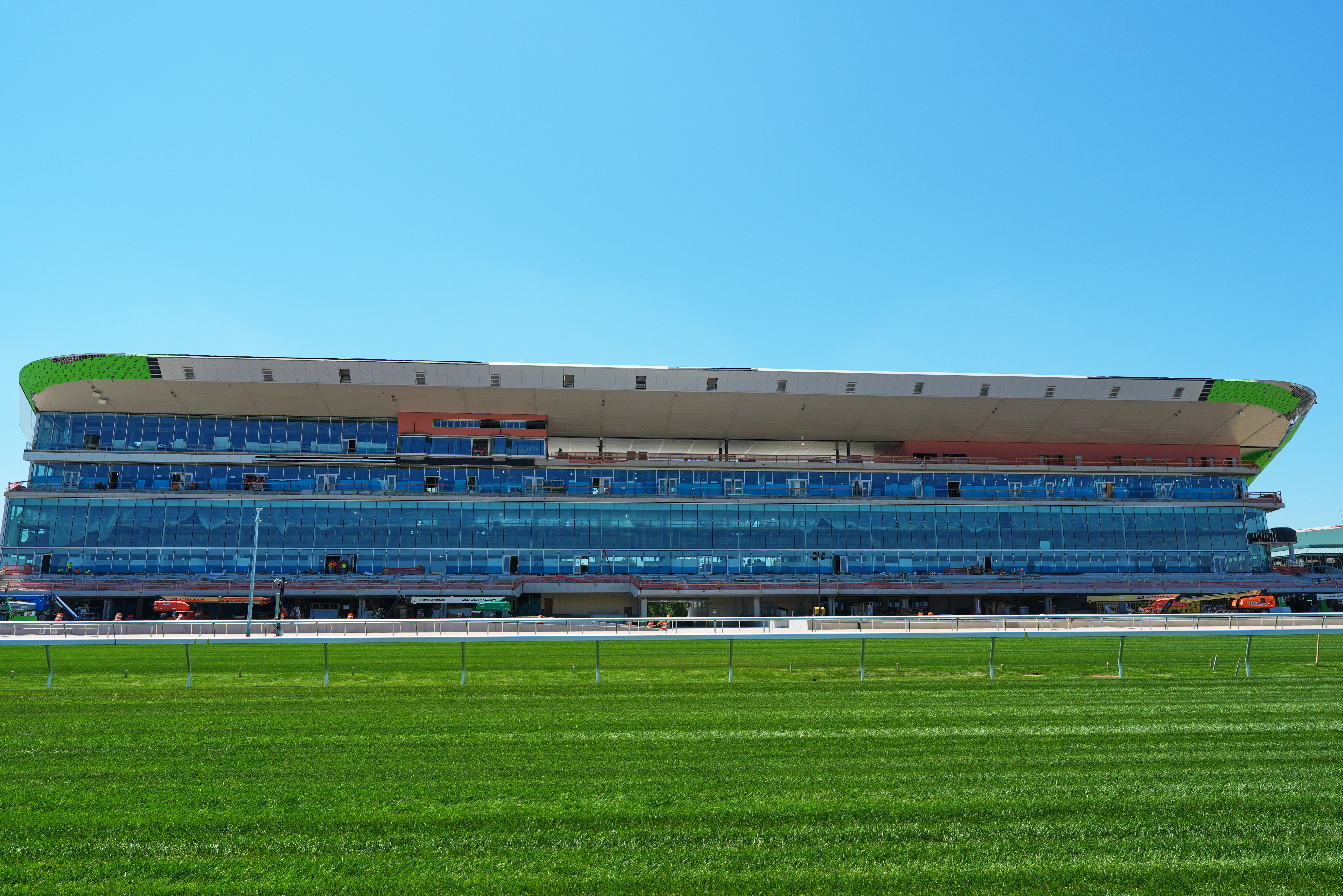 Belmont Park rebuild nears the finish line as the Belmont Stakes is a year from returning home