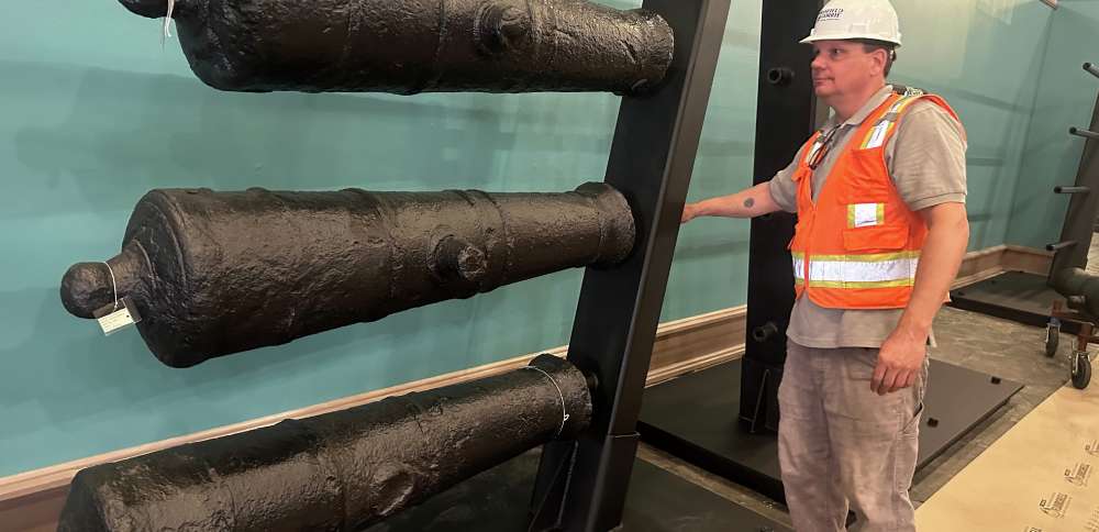 Cannons lost underwater during the American Revolution will soon go on display at a Georgia museum