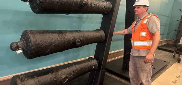 Cannons lost underwater during the American Revolution will soon go on display at a Georgia museum