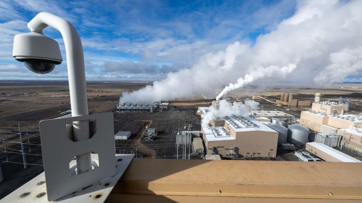 Steam rises from the new natural gas plant at the Intermountain Power Project Intermountain Generating Station and Converter Staton near Delta on Jan. 2. A bill to streamline oil and gas permitting is on its way to becoming law in the House.